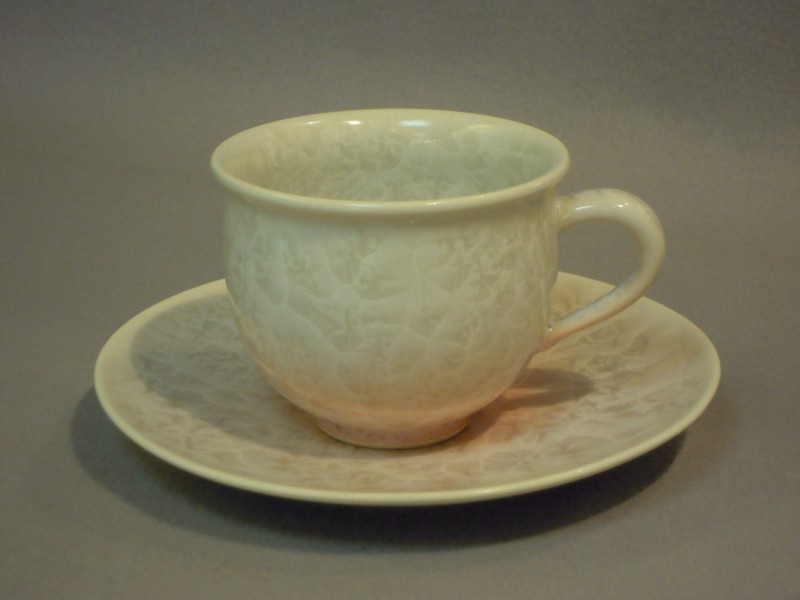 京釉花(赤)コーヒー碗