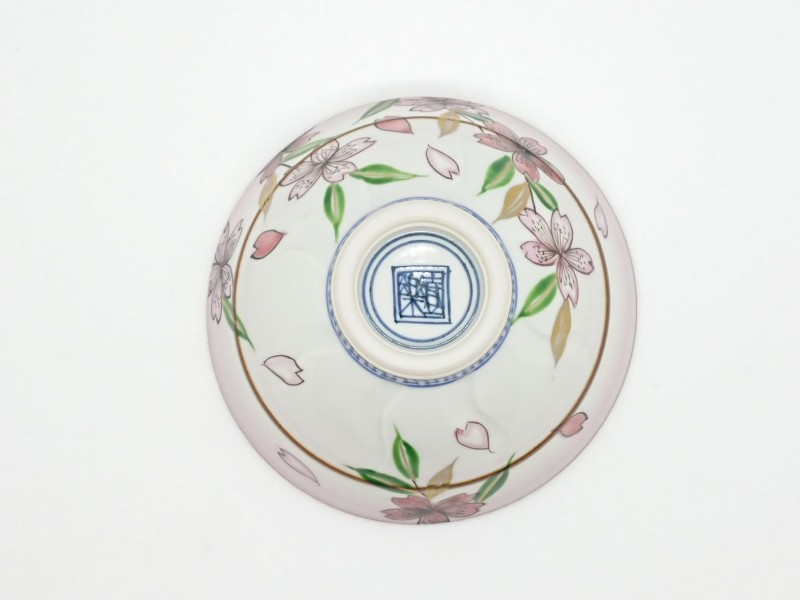 金銀彩桜組飯碗3