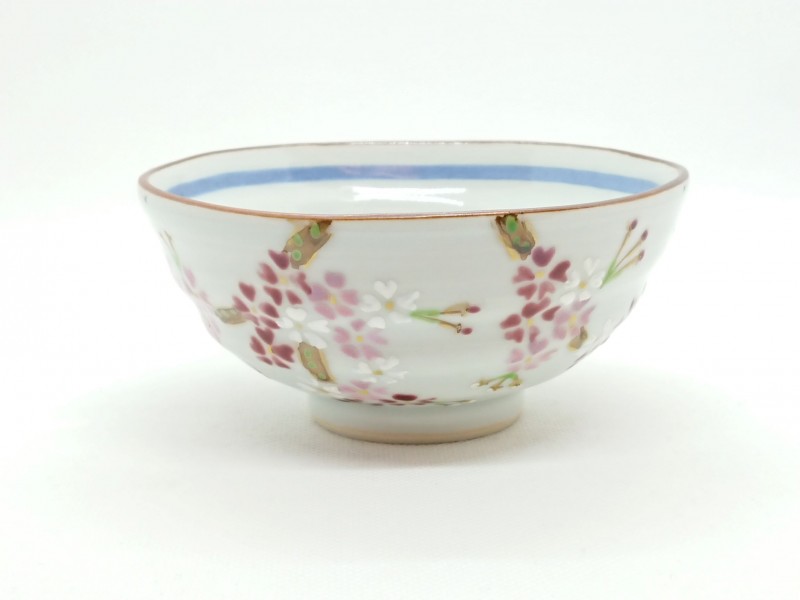 色絵桜組飯碗2