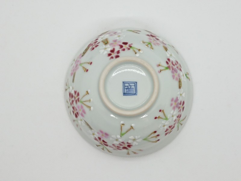色絵桜組飯碗4