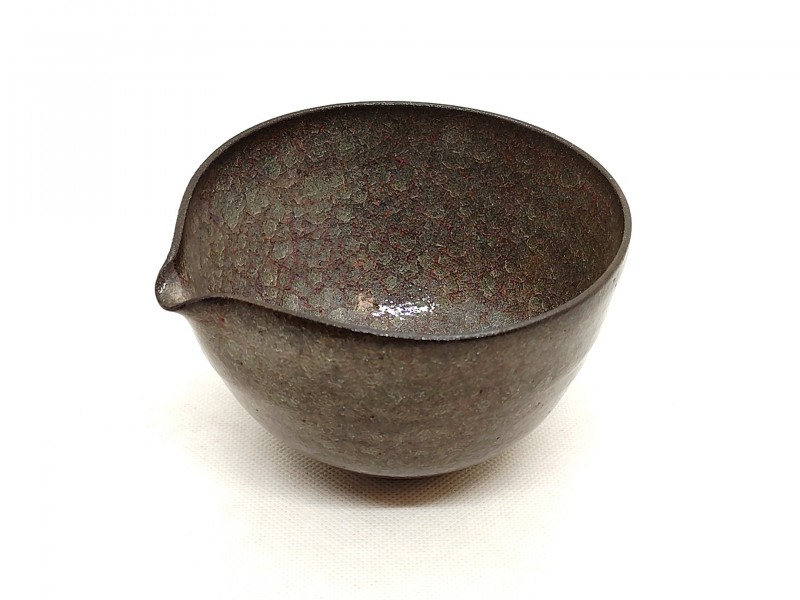 米色瓷片口振分茶碗2