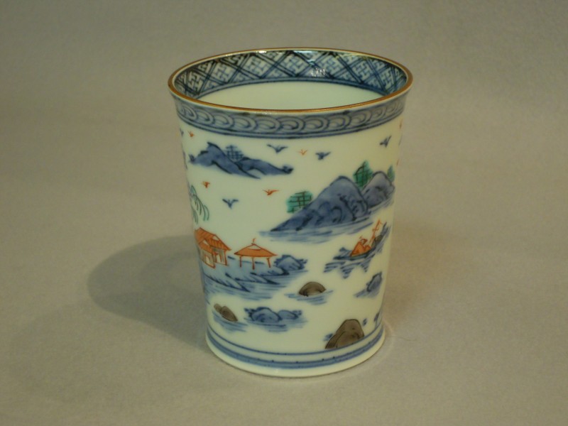 色山水マグカップ2